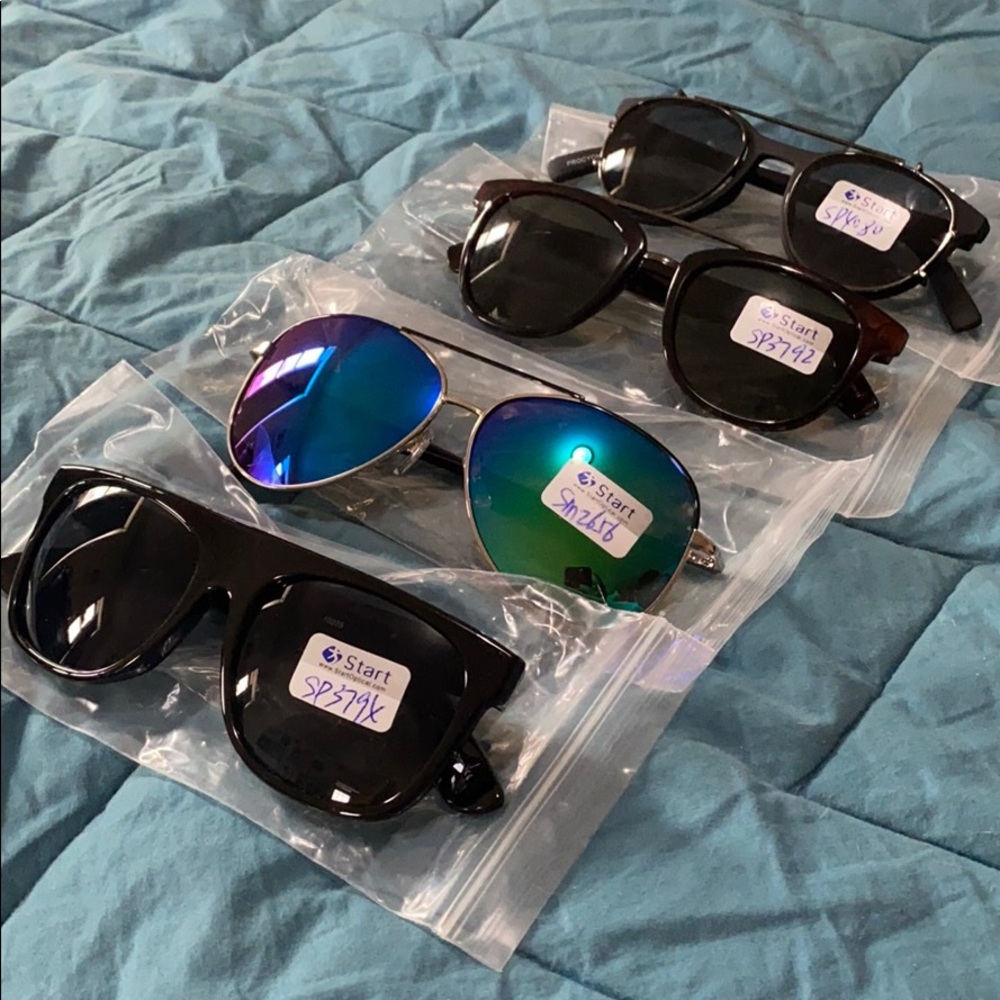 4 pair sunglasses
